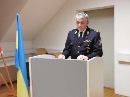 Predsednik GZ Cerklje Marjan Luskovec je predstavil poročilo o delu v preteklem letu